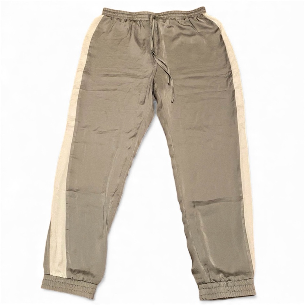 Forever 21 Green and White Striped Joggers
